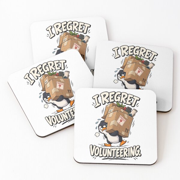 Item preview, I Regret Volunteering Funny Penguin T-Shirt | Everyday Chaos Club | Cute Office Humor Animal Design designed and sold by Kiinaaa.