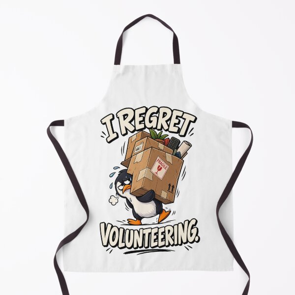 Item preview, I Regret Volunteering Funny Penguin T-Shirt | Everyday Chaos Club | Cute Office Humor Animal Design designed and sold by Kiinaaa.