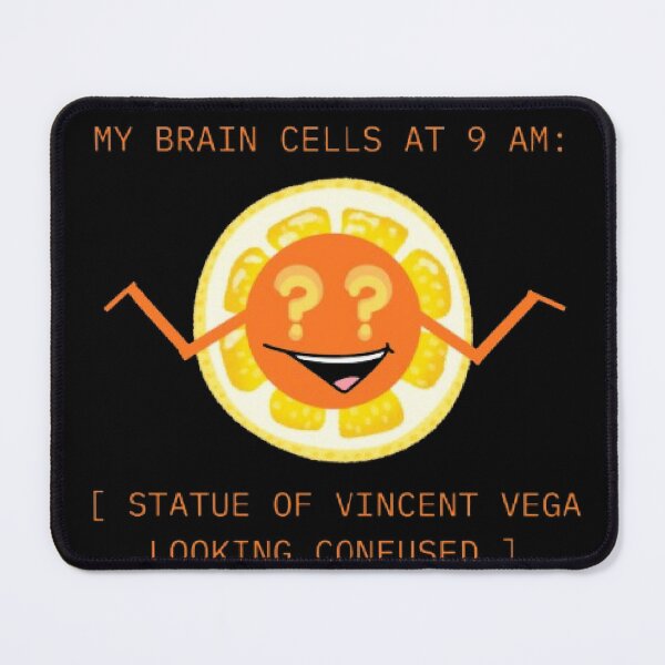 Item preview, My Brain Cells At 9 AM Confused Vincent Vega Parody designed and sold by Mircea786.