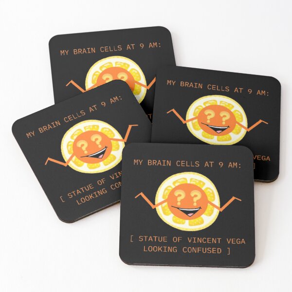 Item preview, My Brain Cells At 9 AM Confused Vincent Vega Parody designed and sold by Mircea786.