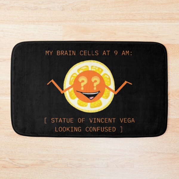 Item preview, My Brain Cells At 9 AM Confused Vincent Vega Parody designed and sold by Mircea786.
