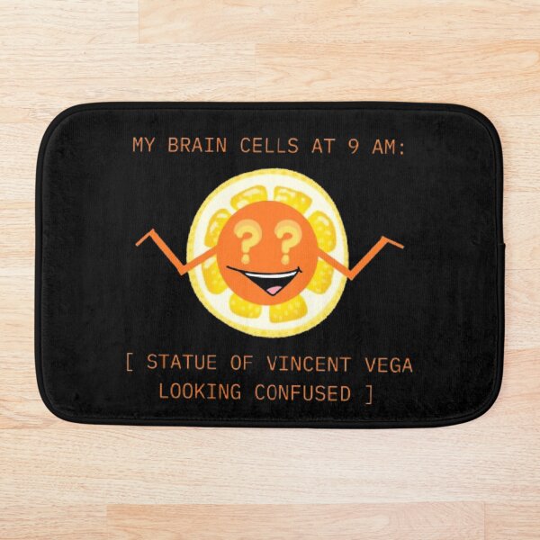 Item preview, My Brain Cells At 9 AM Confused Vincent Vega Parody designed and sold by Mircea786.