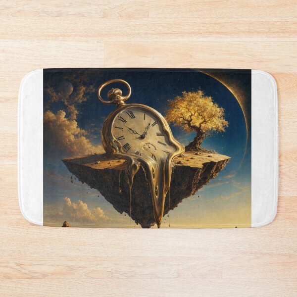 Item preview, Melting Pocket Watch Floating Island Surreal Art designed and sold by @VIRAT DESIGNER@.