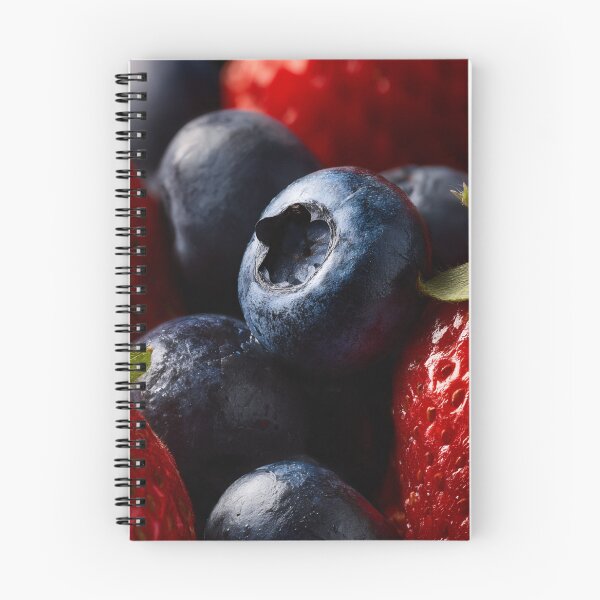 Item preview, Juicy Blueberry Strawberry Macro Fresh Summer Fruit Photography Art designed and sold by EL-Lebedenko.