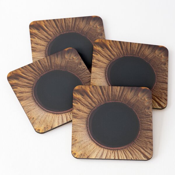 Item preview, Brown Amber Eye Iris Macro Abstract Human Eye Photography designed and sold by LYAN-STORE.