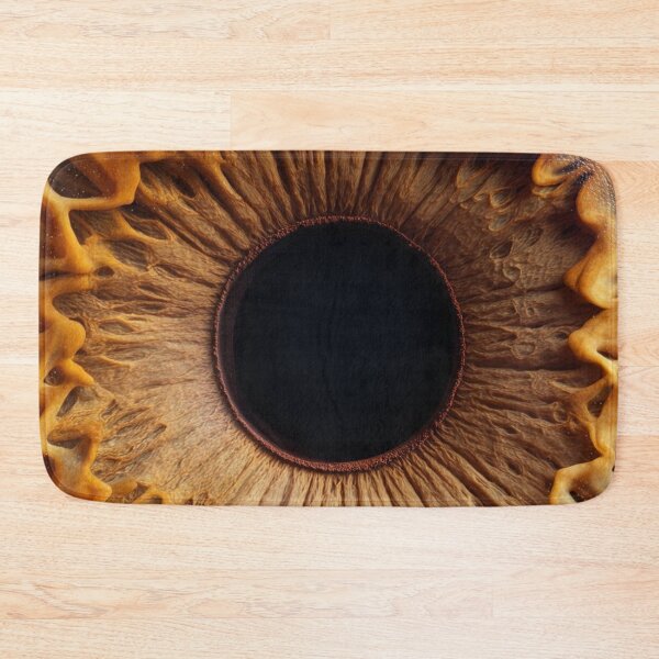 Item preview, Brown Amber Eye Iris Macro Abstract Human Eye Photography designed and sold by LYAN-STORE.
