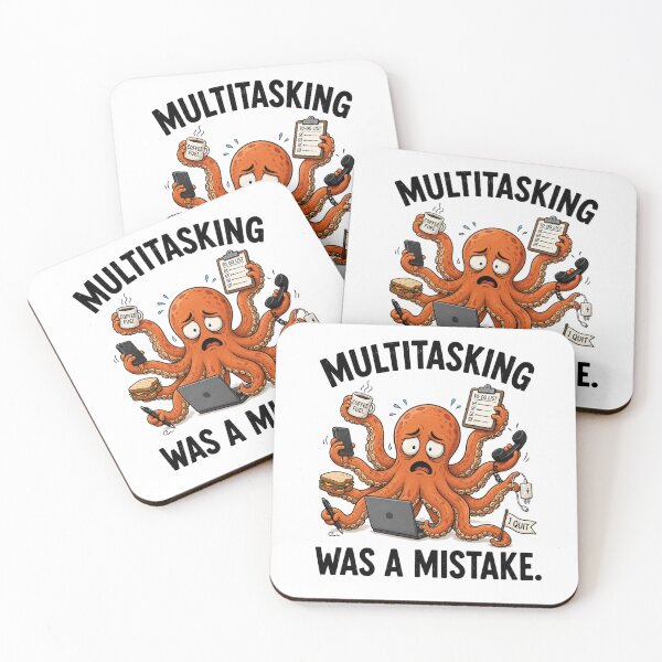 Item preview, Multitasking Was a Mistake Funny Octopus T-Shirt | Everyday Chaos Club designed and sold by Kiinaaa.