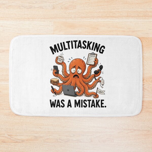Item preview, Multitasking Was a Mistake Funny Octopus T-Shirt | Everyday Chaos Club designed and sold by Kiinaaa.