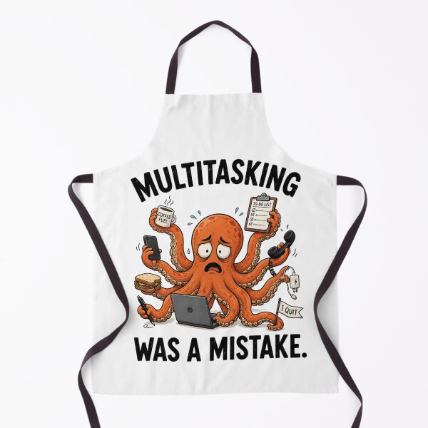 Item preview, Multitasking Was a Mistake Funny Octopus T-Shirt | Everyday Chaos Club designed and sold by Kiinaaa.