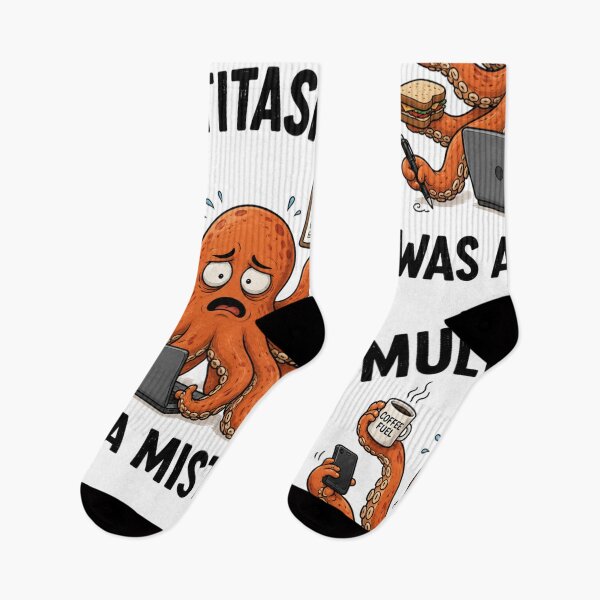Item preview, Multitasking Was a Mistake Funny Octopus T-Shirt | Everyday Chaos Club designed and sold by Kiinaaa.