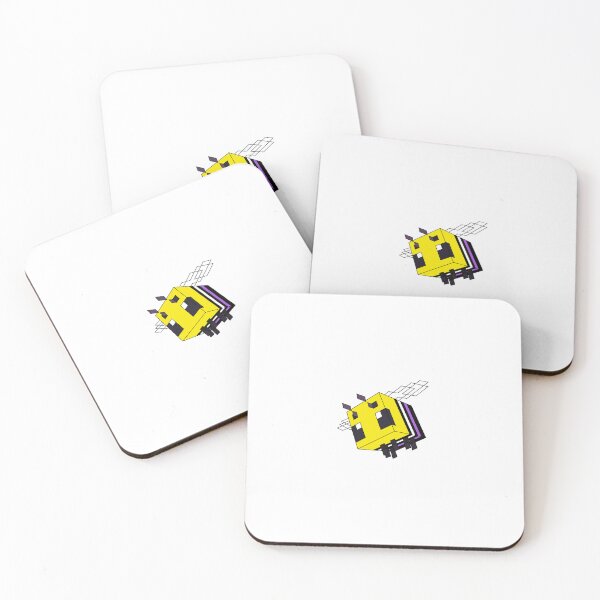 Item preview, Nonbinary Minecraft Bee – Minecraft Pixel Art designed and sold by DesgnsxGifts.