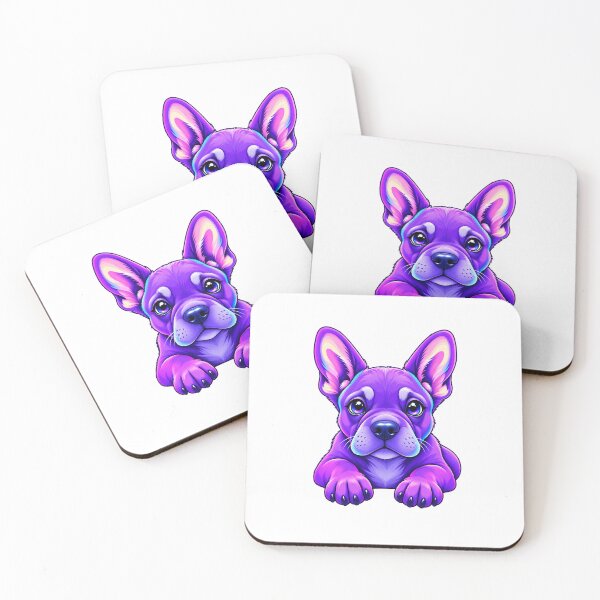 Item preview, Cute Purple Dog Sticker | Neon Puppy Aesthetic | Colorful Dog Lover Gift designed and sold by Ishratparween11.