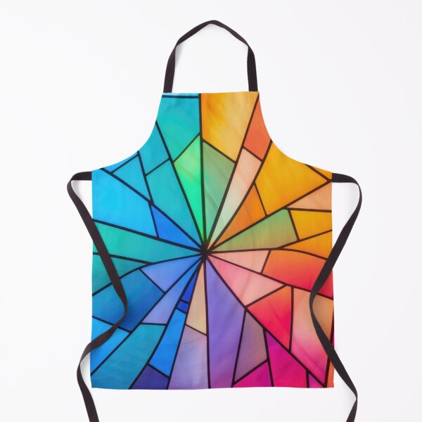 Item preview, Rainbow Stained Glass Window Abstract Colorful Mosaic Art designed and sold by LYAN-STORE.