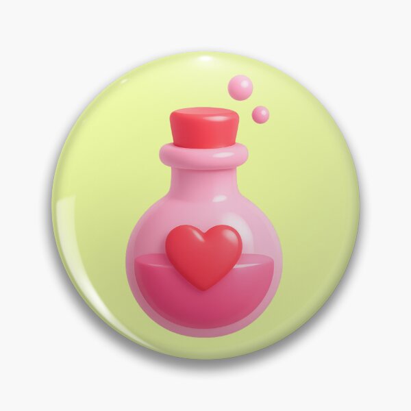 Item preview, Love potion bottle, heart magic elixir potion designed and sold by Mauswohn.