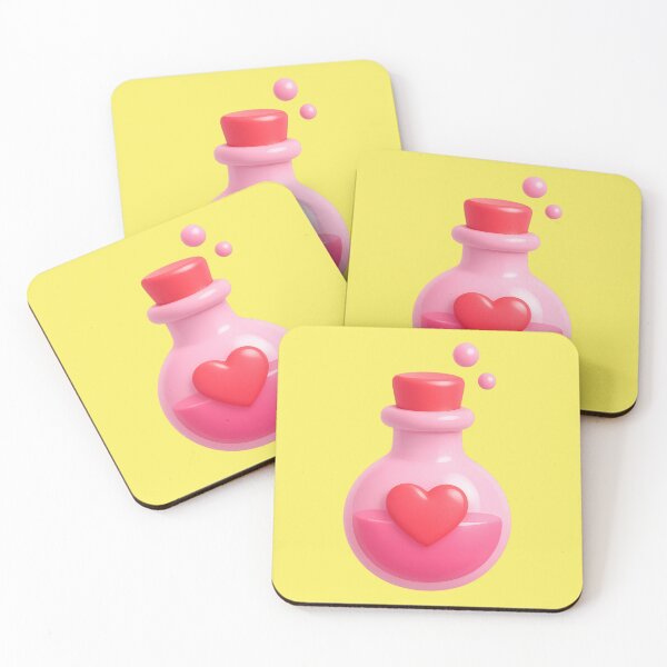 Item preview, Love potion bottle, heart magic elixir potion designed and sold by Mauswohn.
