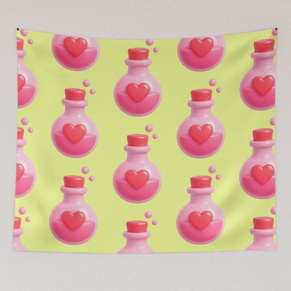 Item preview, Love potion bottle, heart magic elixir potion designed and sold by Mauswohn.