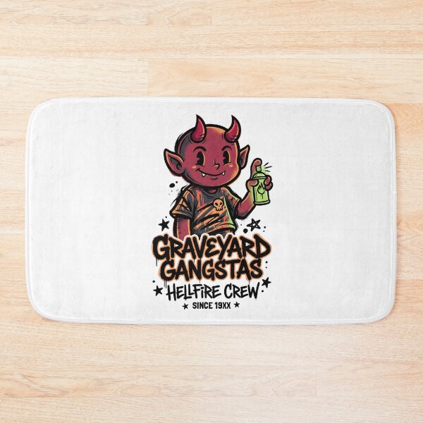 Item preview, Graveyard Gangstas Hellfire Crew Little Demon Graffiti Design Tee designed and sold by DarylWelsh2024.