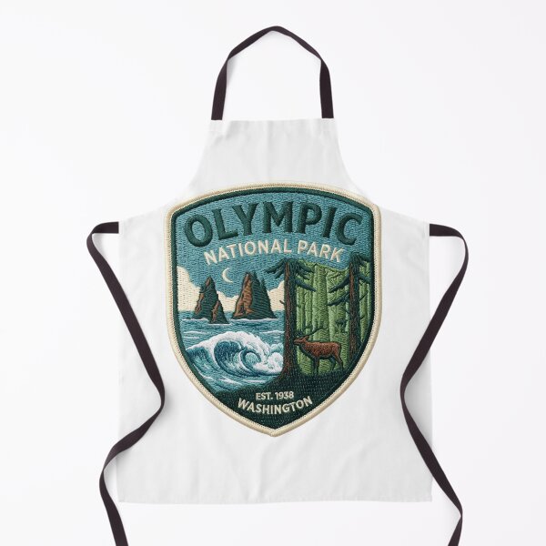 Item preview, Olympic National Park Washington Coastal Elk Embroidered Patch designed and sold by LittleArij.