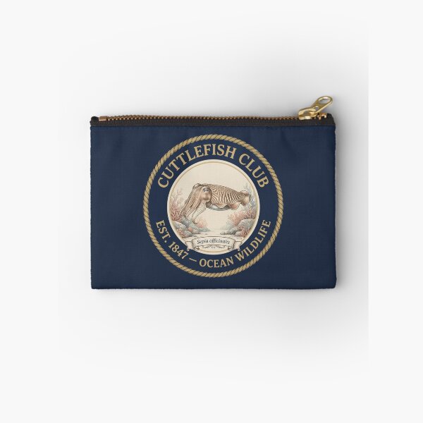 Item preview, Cuttlefish Club Vintage Badge Ocean Wildlife Art designed and sold by CalmCapy Co.