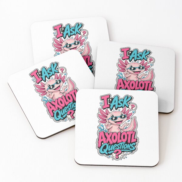 Item preview, I Axolotl Questions Funny Pink Axolotl designed and sold by Wilcox PhotoArt.