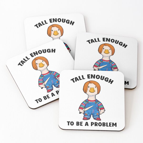 Item preview, Tall Enough To Be A Problem - Funny Halloween Horror Goose Meme designed and sold by HeatherRoden.