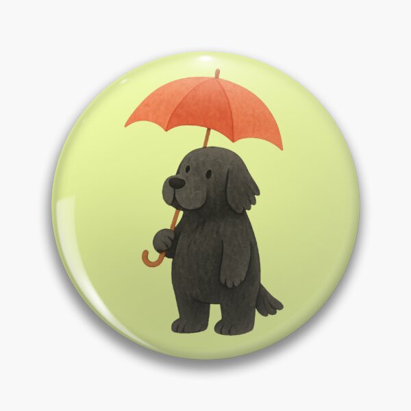 Item preview, Black Labrador Dog with Umbrella Rain Outfit designed and sold by Mauswohn.