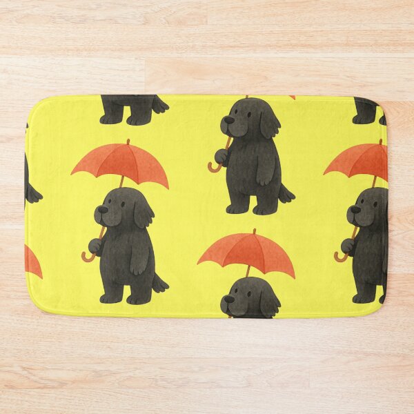 Item preview, Black Labrador Dog with Umbrella Rain Outfit designed and sold by Mauswohn.