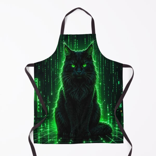 Item preview, Cyberpunk Maine Coon Black Cat designed and sold by PetsArt.