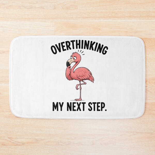 Item preview, Overthinking My Next Step Funny Flamingo T-Shirt | Everyday Chaos Club designed and sold by Kiinaaa.