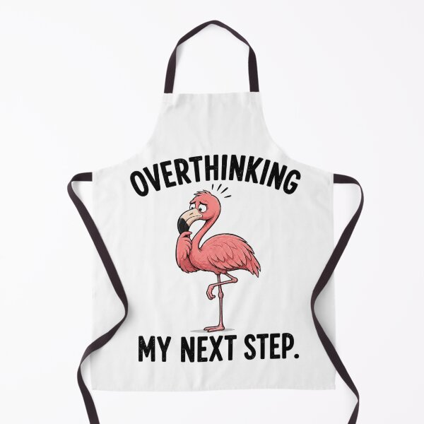 Item preview, Overthinking My Next Step Funny Flamingo T-Shirt | Everyday Chaos Club designed and sold by Kiinaaa.