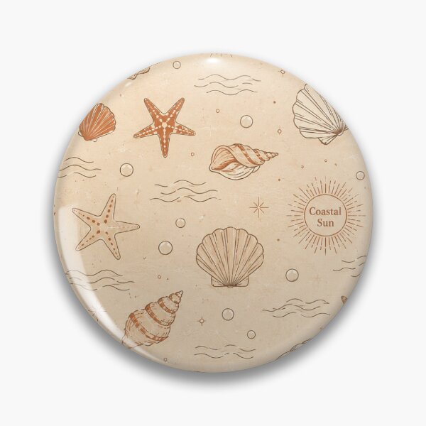 Item preview, Coastal Shells & Summer Breeze - Aesthetic Sea Shells Flat Print Sheet Template designed and sold by Saniyamirza07.