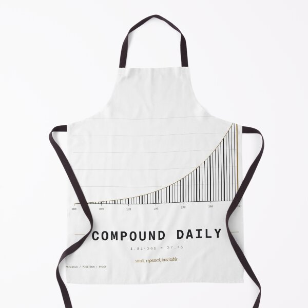 Item preview, Compound Daily Minimalist Growth Chart T-Shirt — Light Version designed and sold by TheOddPrints.