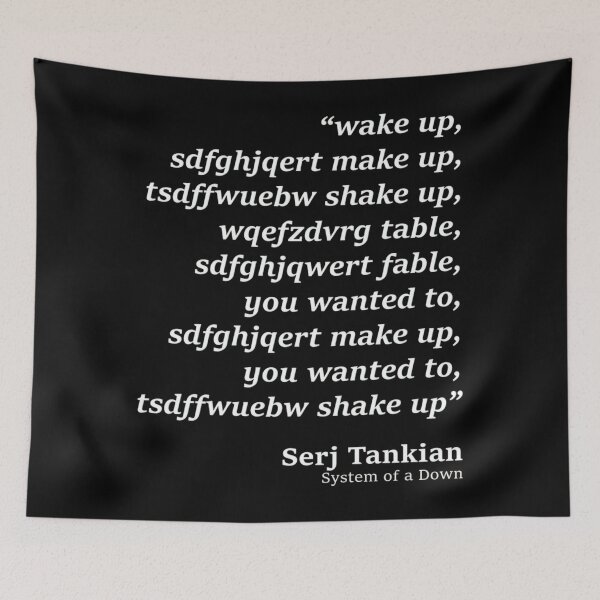 Item preview, Wake Up - System Of A Down - Chop Suey Parody designed and sold by MelaniesRuble.