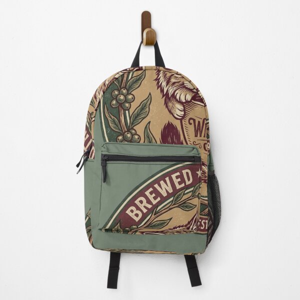 Item preview, Title: Wildcat Café – Brewed for the Wild Vintage Badge designed and sold by @SHINTOSARTSTORE.