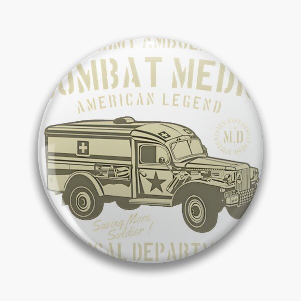 Item preview, Army Ambulance Combat Medic Awesome Army Lover Gift ⭐⭐⭐⭐⭐ designed and sold by Justin Freeman.