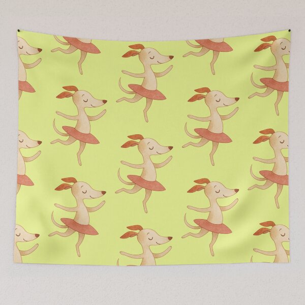 Item preview, Dancing dog ballerina tutu greyhound dancing female dog designed and sold by Mauswohn.