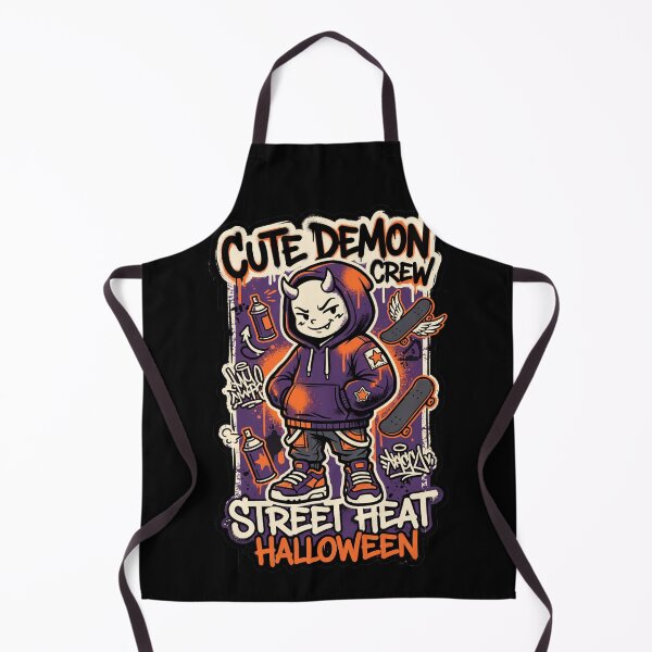 Item preview, Cute Demon Crew Street Heat Halloween Graffiti Design Tee designed and sold by DarylWelsh2024.