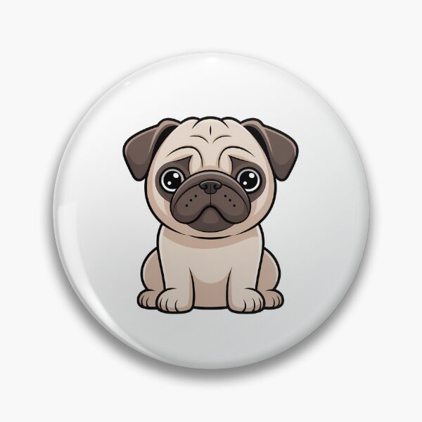 Item preview, Cute Pug Cartoon designed and sold by KD Merch.