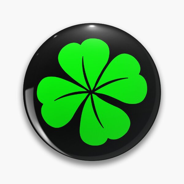 Item preview, Lime Four Leaf Clover Lucky Irish Charm designed and sold by pattern-archive.