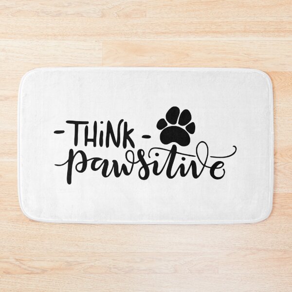 Item preview, Think Pawsitive | Cute Dog & Cat Paw Print Motivation designed and sold by Shopeon Designs.