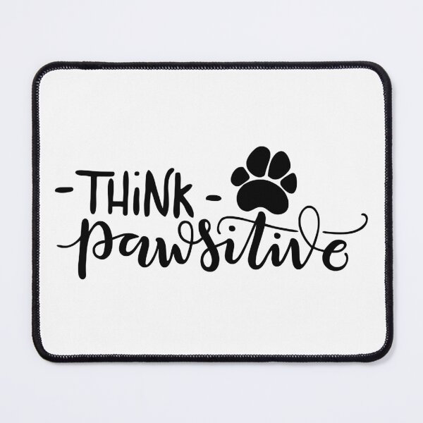 Item preview, Think Pawsitive | Cute Dog & Cat Paw Print Motivation designed and sold by Shopeon Designs.