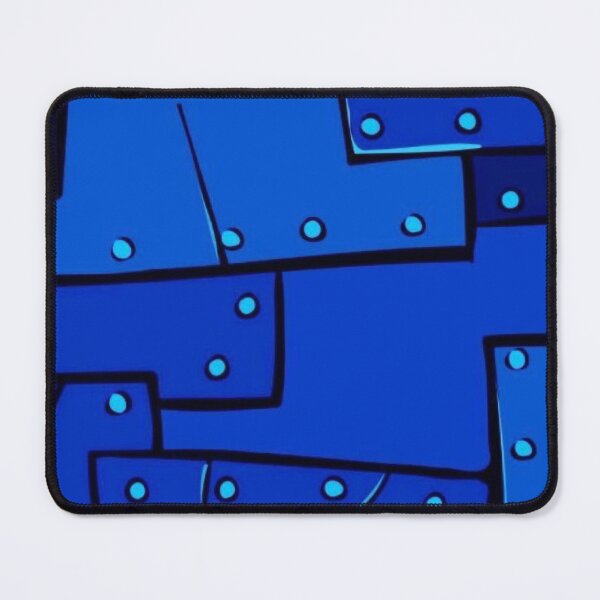 Item preview, Blue Metal Armor Plates Rivets Cartoon Texture Pattern designed and sold by LYAN-STORE.