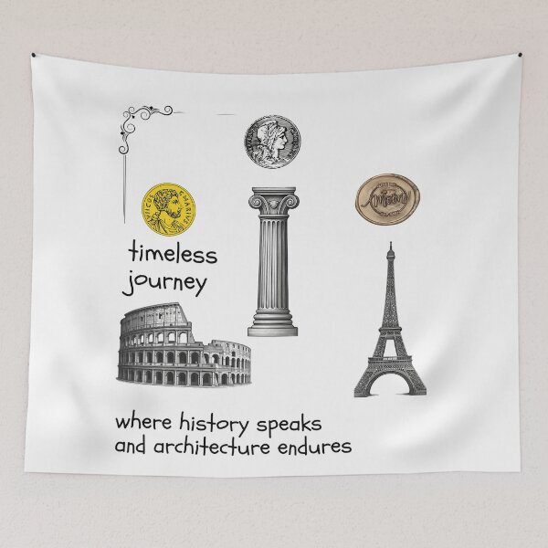 Item preview, Timeless Journey Ancient Architecture History Art designed and sold by NourArtCorner.