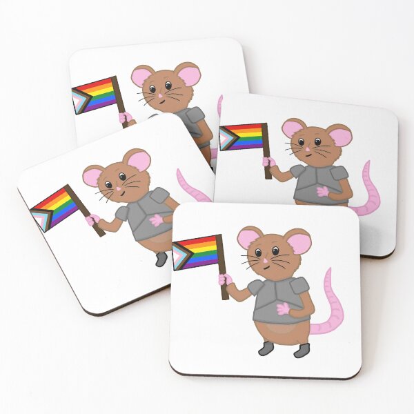 Item preview, Sir Wombleton With Progress Pride Flag designed and sold by ChloeCosDesigns.