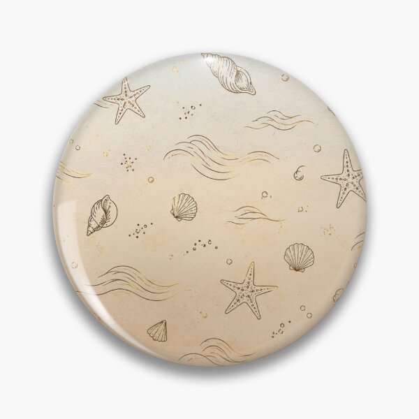 Item preview, Aesthetic Golden Hour Star Fish & Minimal Waves - Flat Print Sheet Template designed and sold by Saniyamirza07.