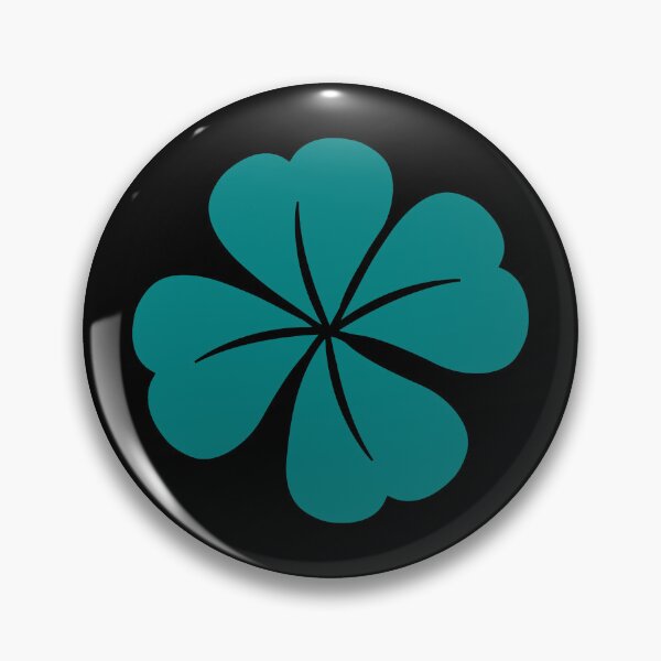 Item preview, Teal Four Leaf Clover Lucky Irish Charm designed and sold by pattern-archive.