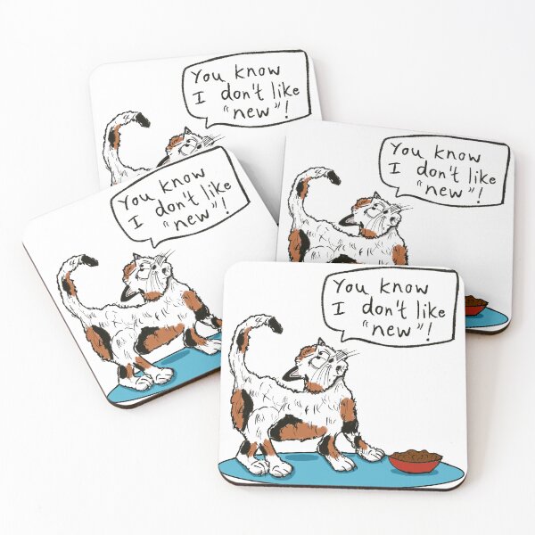 Item preview,  Calico cat turning her nose up at new food. designed and sold by KPlayerAdhder.