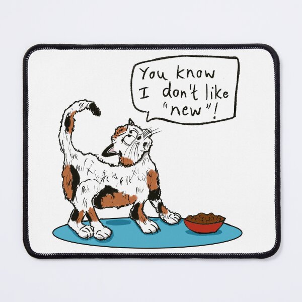 Item preview, Calico cat turning her nose up at new food. designed and sold by KPlayerAdhder.