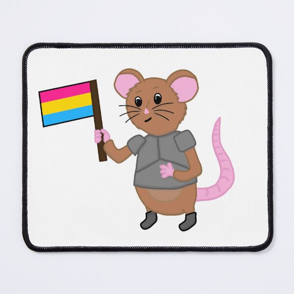 Item preview, Sir Wombleton With Pansexual Pride Flag designed and sold by ChloeCosDesigns.