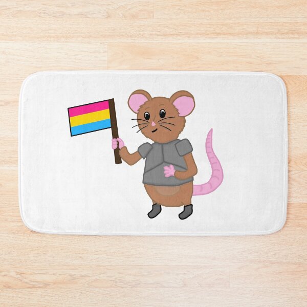 Item preview, Sir Wombleton With Pansexual Pride Flag designed and sold by ChloeCosDesigns.